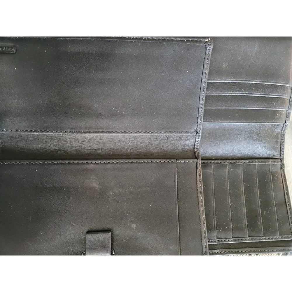 Coach Logo Bifold Wallet with Checkbook.